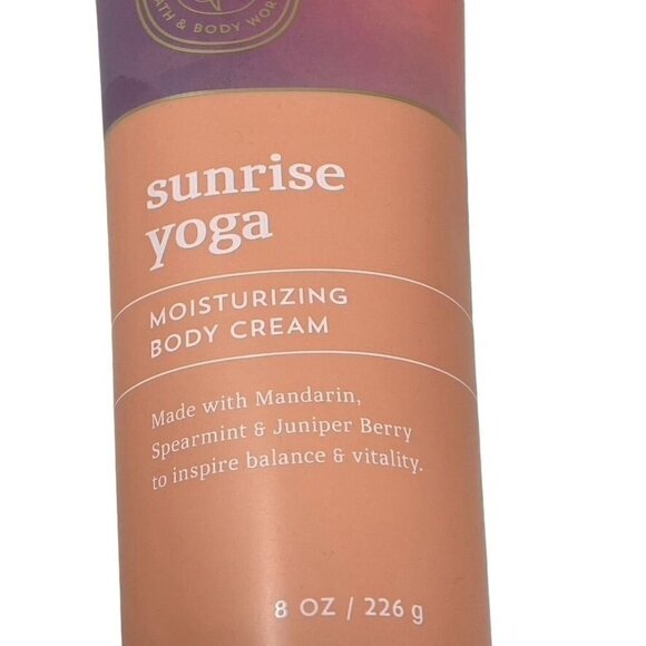 Bath and Body Works Aromatherapy Sunrise Yoga Body Cream 8 oz - Picture 2 of 4